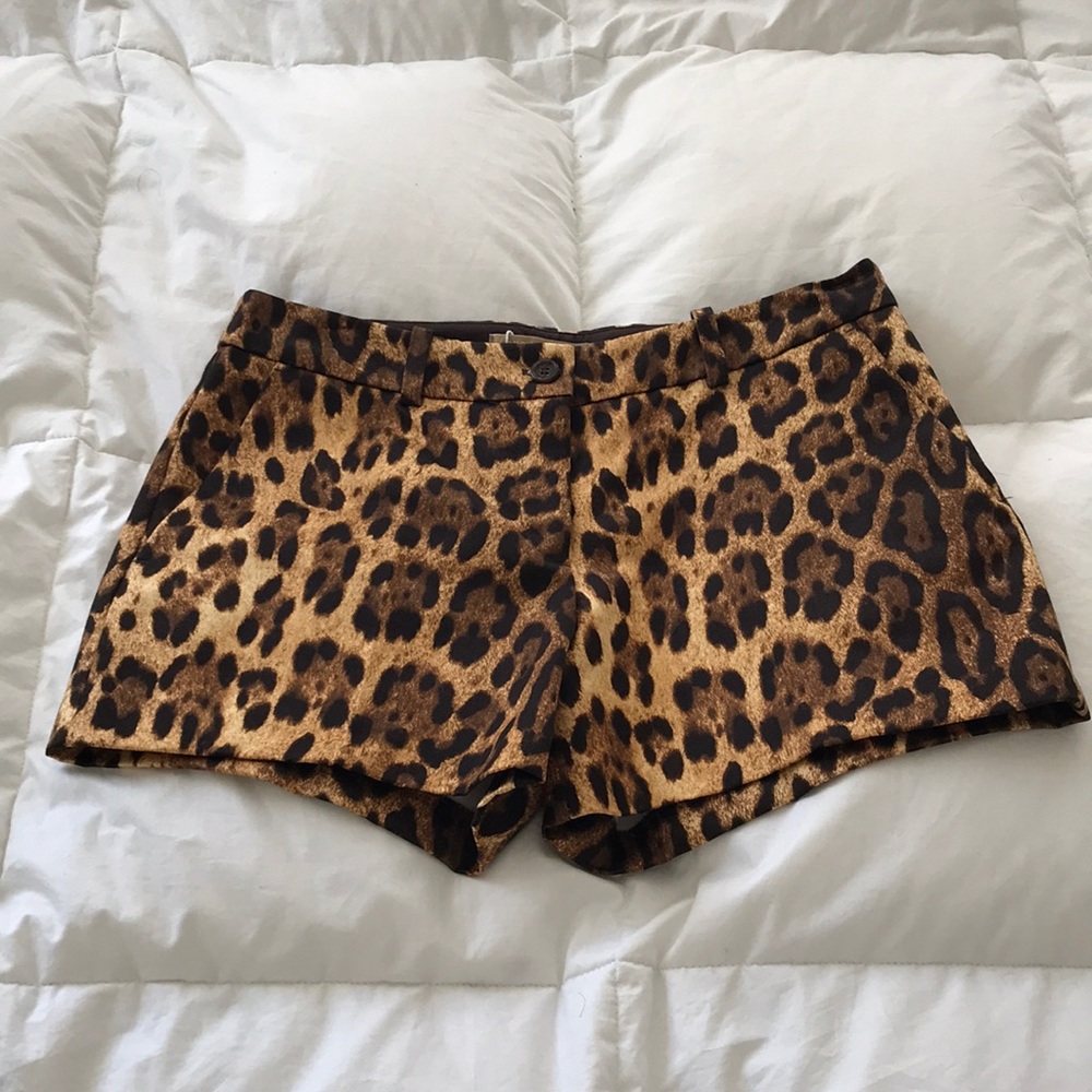 NWT Michael Kors Collection leopard print shorts